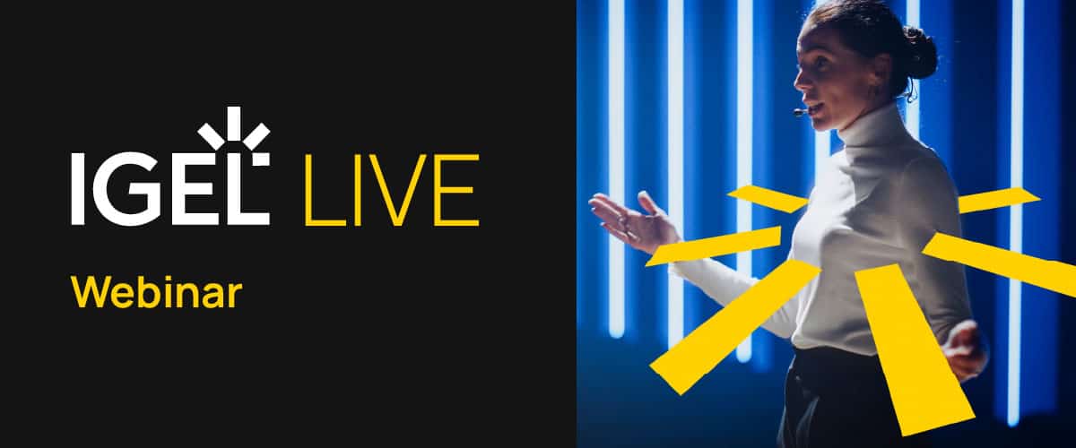 Banner IGEL Live Webinar