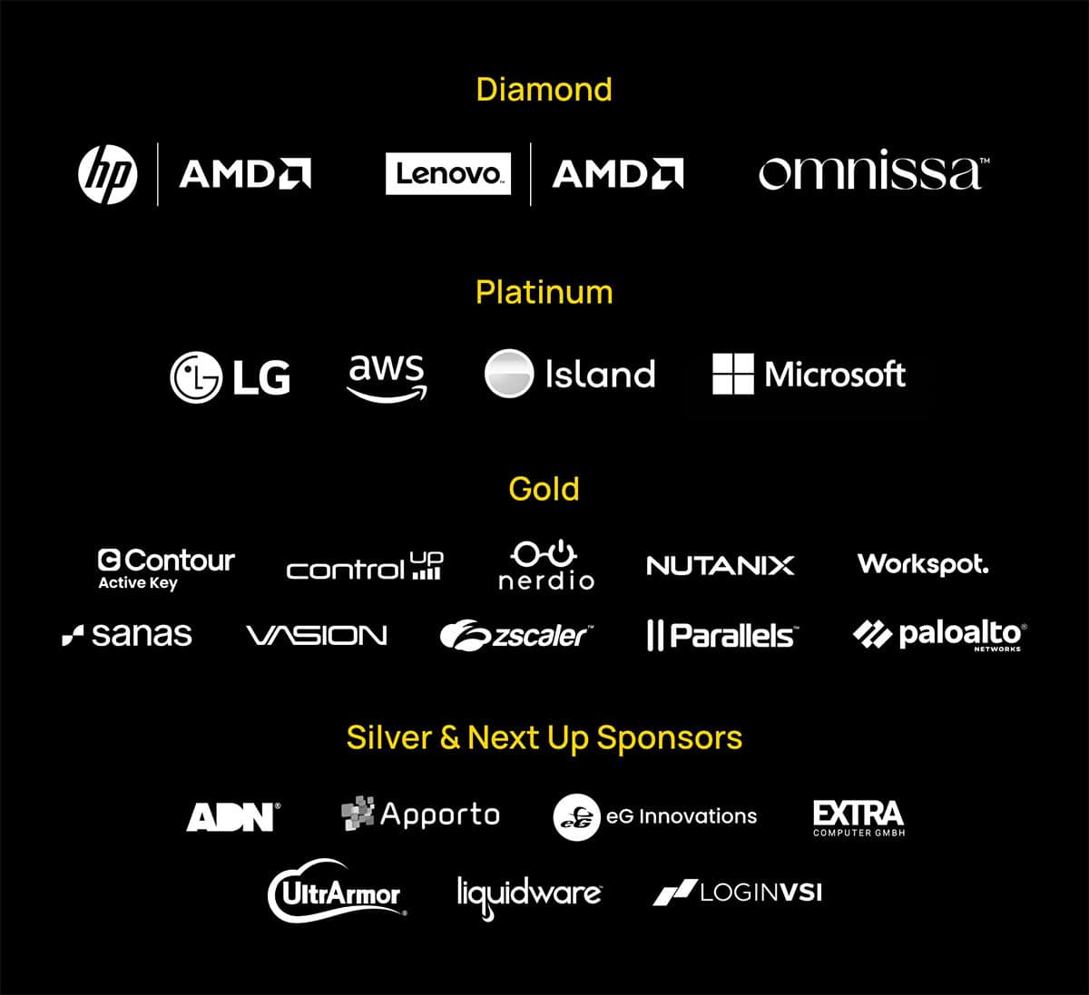 sponsors cybersecurity end user computing conference